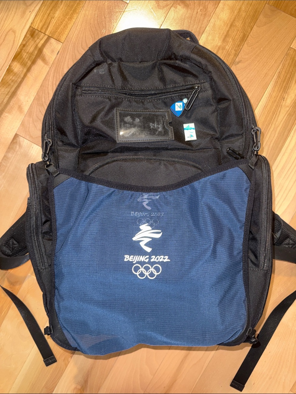 Beijing 2022 Olympic Navy and Black Backpack So much storage! Like new